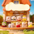 Collectible cute cartoon pig figurines set with eight basic and one hidden style - M438 Dudu Little Cute Pig Box 8 / Full Box Set