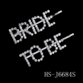 Set de dos horquillas plateadas con cristales BRIDE y TO BE para peinados de novia - Plata-BRIDE/TO BE (Set de 2)