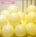 Light yellow latex balloon set for macaron themed Christmas party decorations - 5 Inch/1.1g/200 Pieces / Macaron Creamy Yellow