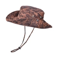 Cappello parasole mimetico marrone chiaro con tesa larga e cinturino regolabile - Mimetico Rosso Pompelmo (4335473594755)