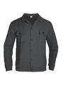 Primer plano del patrón de gofres gris oscuro en una chaqueta casual de hombre con etiqueta - S / Gris