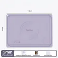 Tappetino da forno in silicone platino viola 50x40cm, spessore 5mm con raschietto - 5mm / 40x50cm / Viola