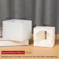 Silicone mold for DIY ancient Roman palace candle with finished gypsum model - Ancient Roman Palace 2