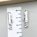 Silver antique finish golf bag charms with ruler measurement for DIY jewelry making - Golf Ball Bucket
