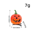 Halloween Kürbis Haarklampe Haarspange mit lustigem Gesicht, orangefarbenes Accessoire, 6cm - Orangefarbener Kürbis (Rechts)
