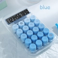 Blue mechanical keyboard style desktop calculator with transparent body and 10-digit display - Gradient Blue 819pro
