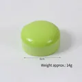 Green slow rebound PU foam squishy toy macaron shape 6cm diameter 14g weight - Small Round Green Bread