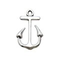 Silberner Marine Anker Anhänger aus Legierung im Antik-Stil für DIY Schmuck Basteln - Kleiner Anker 14x22mm