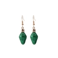 Festive Christmas green sequined light bulb drop earrings for women holiday accessory - 43. Green Light Bulb Earrings