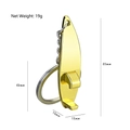 Golden surfboard multi-tool keychain and beer bottle opener with polished finish - Gold Surfboard Bottle Opener