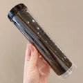 Cylinder set of high-elasticity black hair ties for durable daily hairstyling - 2# Black (20pcs Jar)