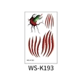 Halloween temporary tattoo WS-K193 featuring realistic bloody scars and green claw marks - WS-K193