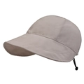 Cappello parasole beige ad asciugatura rapida con tesa larga e cordino regolabile - Regolabile / Beige Chiaro