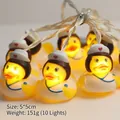 Nurse themed rubber duck LED string light with warm yellow glow for holiday decor - Nurse Duck (1.8m 10 LEDs - 2AA Constant Light Battery Box)