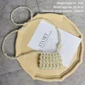 Handmade woven pearl mini crossbody bag with 108cm shoulder strap for elegant women - Flower Hollow Out Pearl Bag Finished (7x10.5cm)