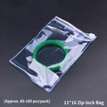 Thick transparent PVC zipper jewelry bag 11x16cm for storage and bracelets - 11*16cm (100 Pcs)