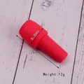 Red silicone wine stopper with handle and double seal 7cm length for fresh storage - Regular Fit / Red