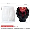 Καλούπι σιλικόνης Halloween χέρι που κρατά καρδιά για DIY κεριά και χειροτεχνίες τρόμου - Αποκριάτικο Χέρι Καρδιά A ZL-770