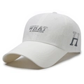 Casquette de baseball blanche à séchage rapide avec broderie pour sports de plein air - Réglable / Blanc