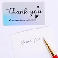 Set di biglietti di ringraziamento olografici con penna dorata per confezioni regalo - Stile 8