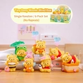 Colección de cajas ciegas del oso Pooh con 7 figuras de osos amarillos decorativas - Oso de Tarro de Miel Soñoliento (C015) / 1pc Aleatorio