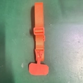 Universal orange nylon phone lanyard with mountaineering buckle and adjustable clip - Orange