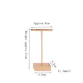 Espositore dorato a forma di T in metallo per orecchini con base quadrata, h 11 cm - Stile C Piccolo (Base Quadrata Oro)