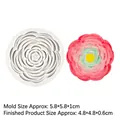 Moule en silicone pour fondant et chocolat avec détail floral rose pour pâtisserie - No.1 (Rose) / Gris