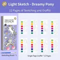 Fantasiepony / 12 Seiten Farbe Und Pinsel Inklusive