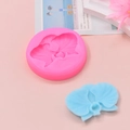 Detailed orchid flower silicone mold with finished floral plaster craft for DIY baking - Orchid Style (3)