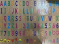 DIY A4 cinema lightbox letter card set with colorful alphabet, numbers and emojis - 96 Color Letter Cards / 96 Color Letter Cards