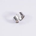 Polished stainless steel butterfly hollow open ring with minimalist adjustable design - Steel Color Hollow Butterfly Ring