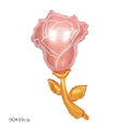 Pink and gold rose flower aluminum foil balloon for decoration, size 90x49cm - Gold Rose