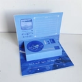 3D ocean-themed blue phonograph pop-up greeting card with artistic text - 60s Recordable / Blue Ocean Gramophone Card