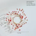 Red berry Christmas garland variant with 15cm diameter for festive DIY decorations - Red Small Wreath