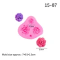 Stampo rosa in silicone a forma di rosa per decorazioni di torte al cioccolato - Rosa