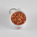 Realistic red bean porridge bowl keychain model featuring a white bowl and metal ring - Large / Brown Rice Porridge Keychain