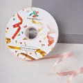 Rotolo di nastro in raso rosa 1cm di larghezza 91m di lunghezza per confezioni regalo feste - 1.0cmx100 Iarda / Champagne