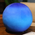 Spherical blue gradient plush pillow with soft short velvet texture for home decor - Keychain 7.5cm / Neptune