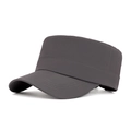 Casquette d'armée gris foncé à séchage rapide en tissu respirant pour l'extérieur - Gris