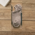 Klassische hellbraune Herrensocken mit Zopfmuster und atmungsaktivem Mesh-Gewebe für Männer - Zopfmuster Khaki