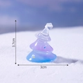 Miniatur-Weihnachtsbaum in lila-blauem Farbverlauf mit Größenangaben für DIY-Deko - 1# Blau Violett Weihnachtsbaum