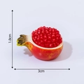 Realistic miniature resin red pomegranate model fruit ornament for dollhouse decor - Pomegranate