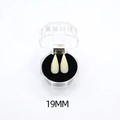 19mm vampire cosplay fangs in a hexagonal crystal storage box with black velvet lining - Dentures (19MM) / Ivory White