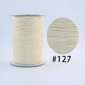 Roll of cream white Korean waxed cord #127 for DIY bracelet and necklace jewelry making - 127 Milky White / 1.0mm 160m