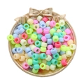 100 Pièces/Paquet (9x6mm) / Couleur solide Macaron