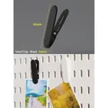 Small black matte multifunctional clips for pegboard storage organizer 60x20mm size - Mini Metal Clips - Black