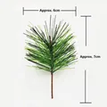 Artificial green pine needle pick for Christmas DIY decoration, size 6cm by 7cm - Width 6cm * Length 7cm