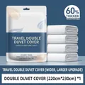 Funda de edredón desechable gruesa blanca para viaje, 220x230cm, pack individual - Funda de edredón doble / 220*230cm