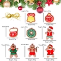 8-piece set of PVC gingerbread man ornaments with gold strings for Christmas tree decor - Classic Gingerbread (8Pcs)